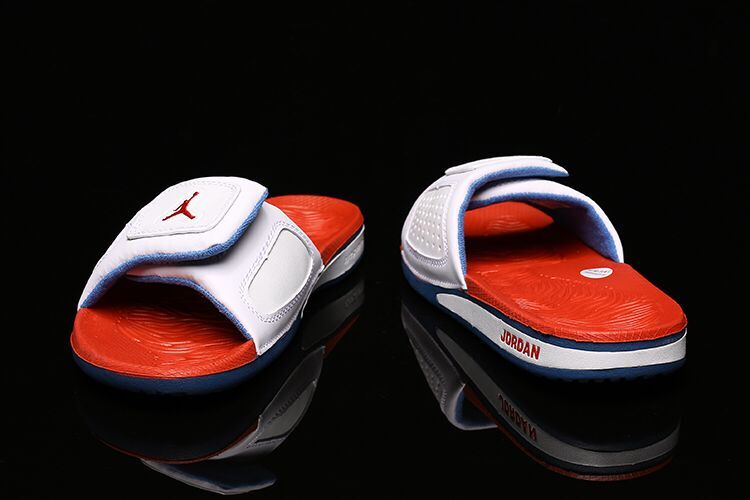 Air Jordan Hydro III Retro White Orange Sandal - Click Image to Close